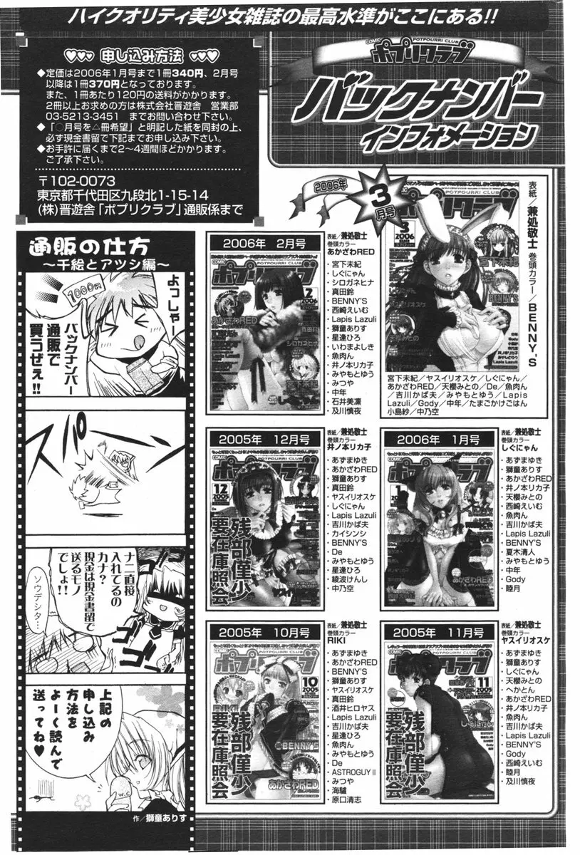 COMIC ポプリクラブ 2006年04月号 Page.223