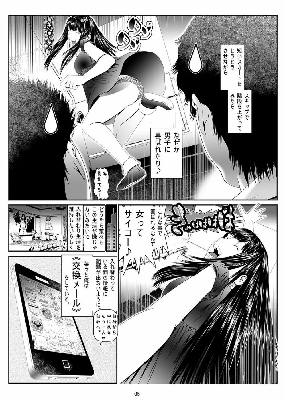 にょたいか・俺！～女の子ってキモチいい！！～ 1 Page.6