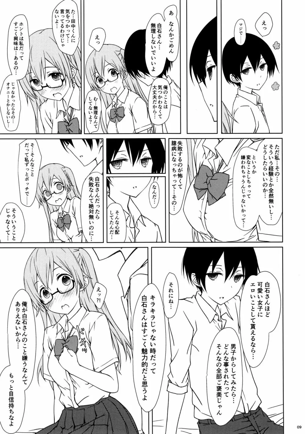 白石さんもわりとやらしげ Page.8