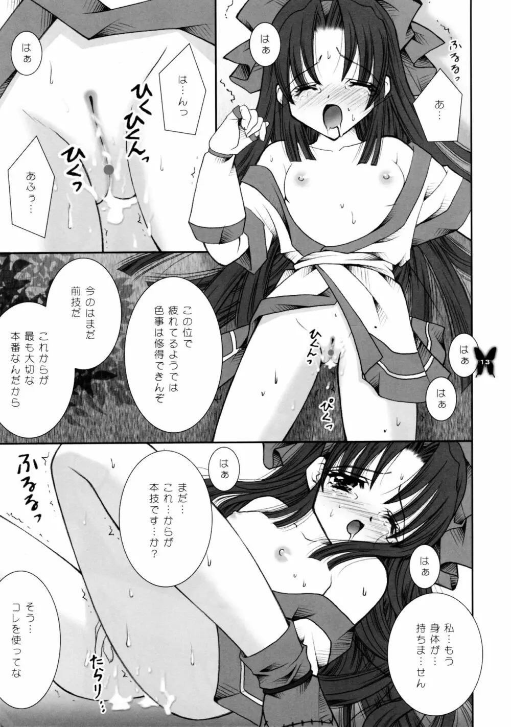 輝く蝶が地に祈る Page.13