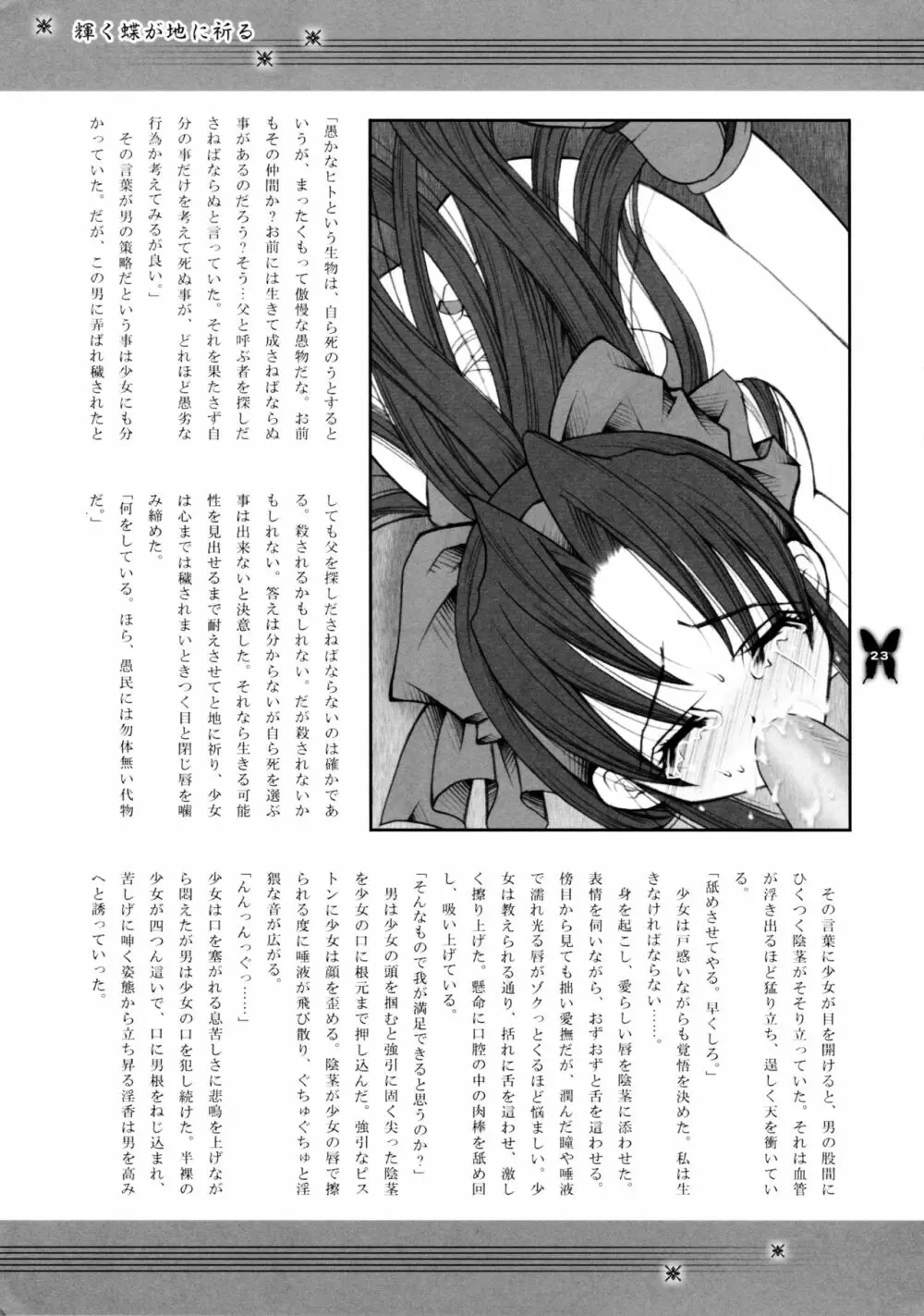 輝く蝶が地に祈る Page.23